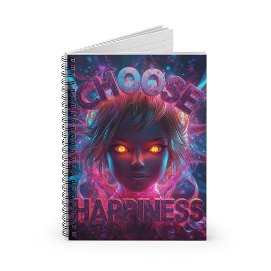 Choose Happiness Spiral Notebook Ruled Journal for Positivity & Daily Notes