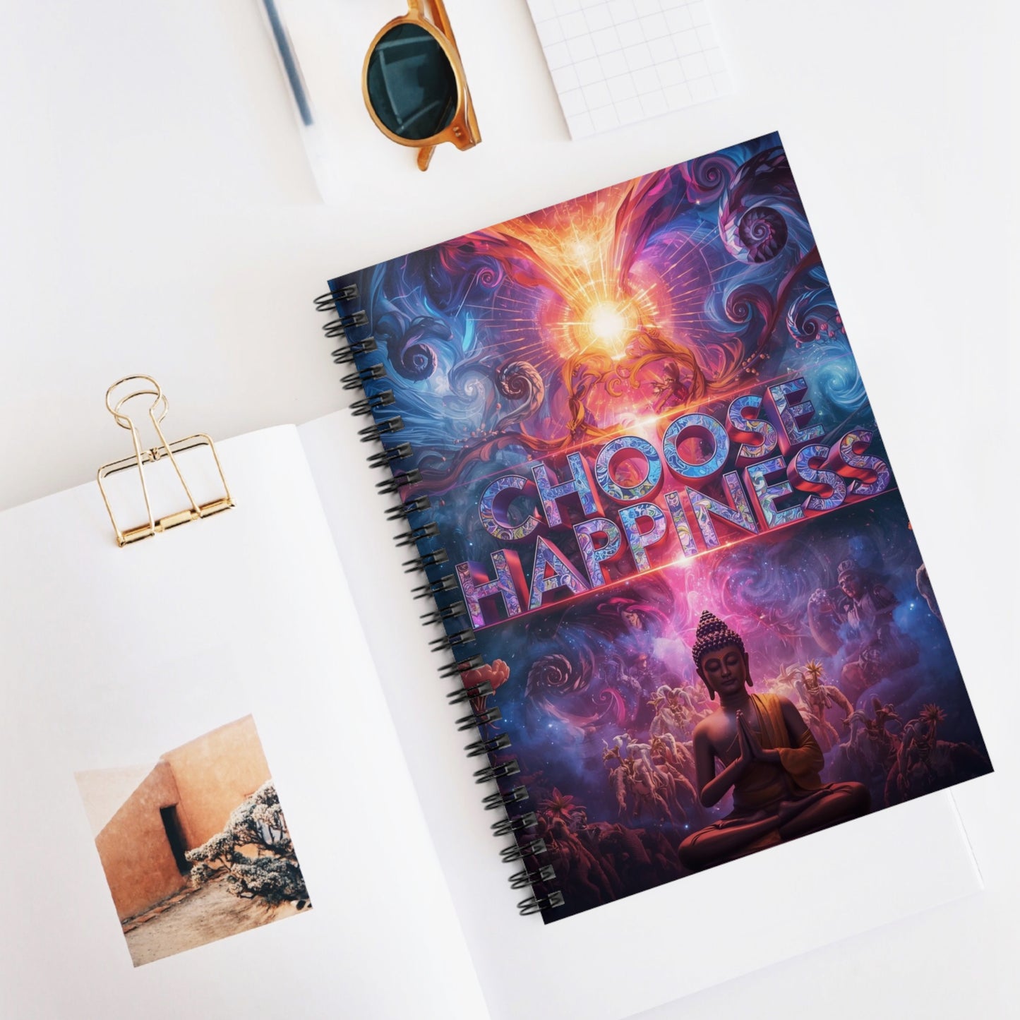 Choose Happiness Spiral Notebook Ruled Journal for Positivity & Daily Notes