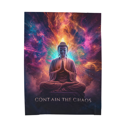 Contain the Chaos Velveteen Plush Blanket