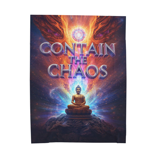 Contain the Chaos Velveteen Plush Blanket