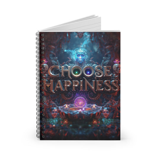 Choose Happiness Spiral Notebook Ruled Journal for Positivity & Daily Notes