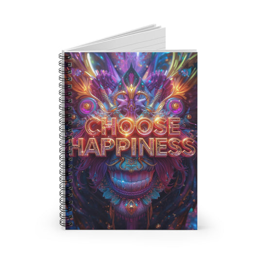 Choose Happiness Spiral Notebook Ruled Journal for Positivity & Daily Notes