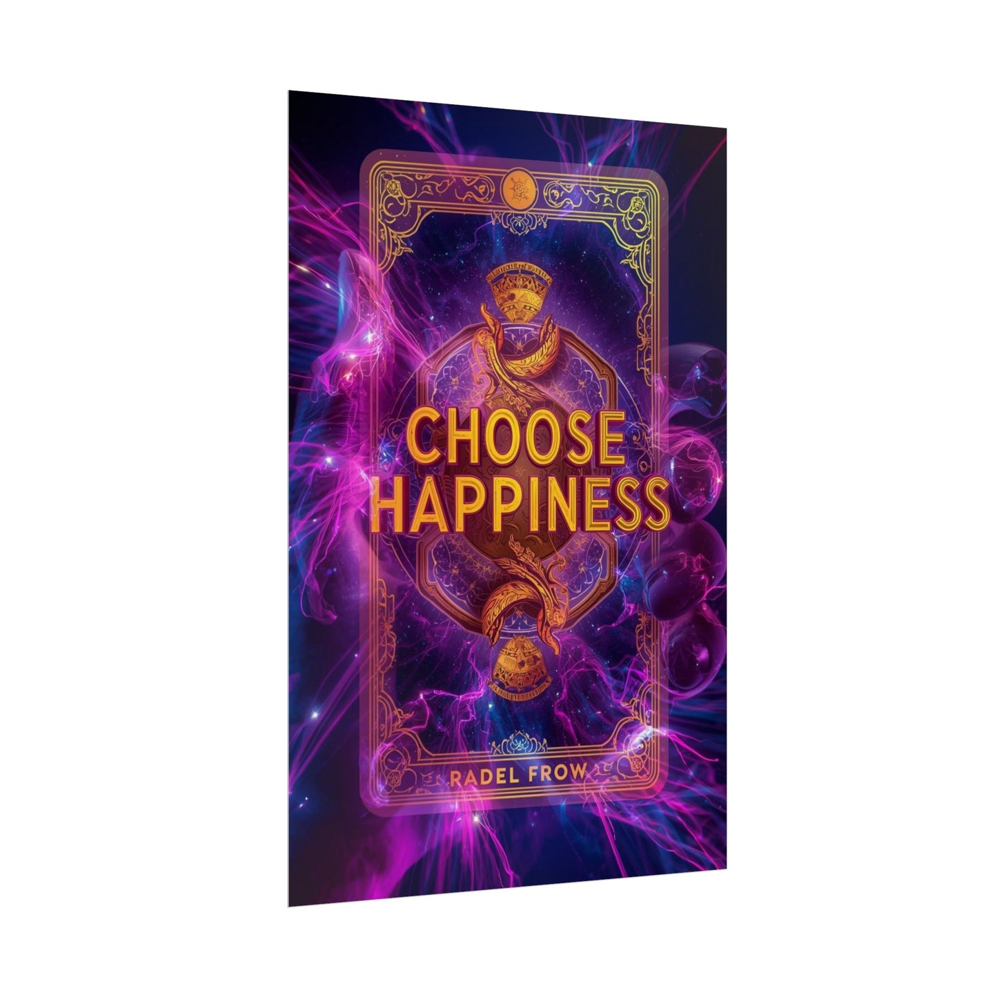 The LifeBox Motivational Poster, Choose Happiness Wall Art, Self Discipline & Mindset Decor, Personal Growth Inspirational Quote Print