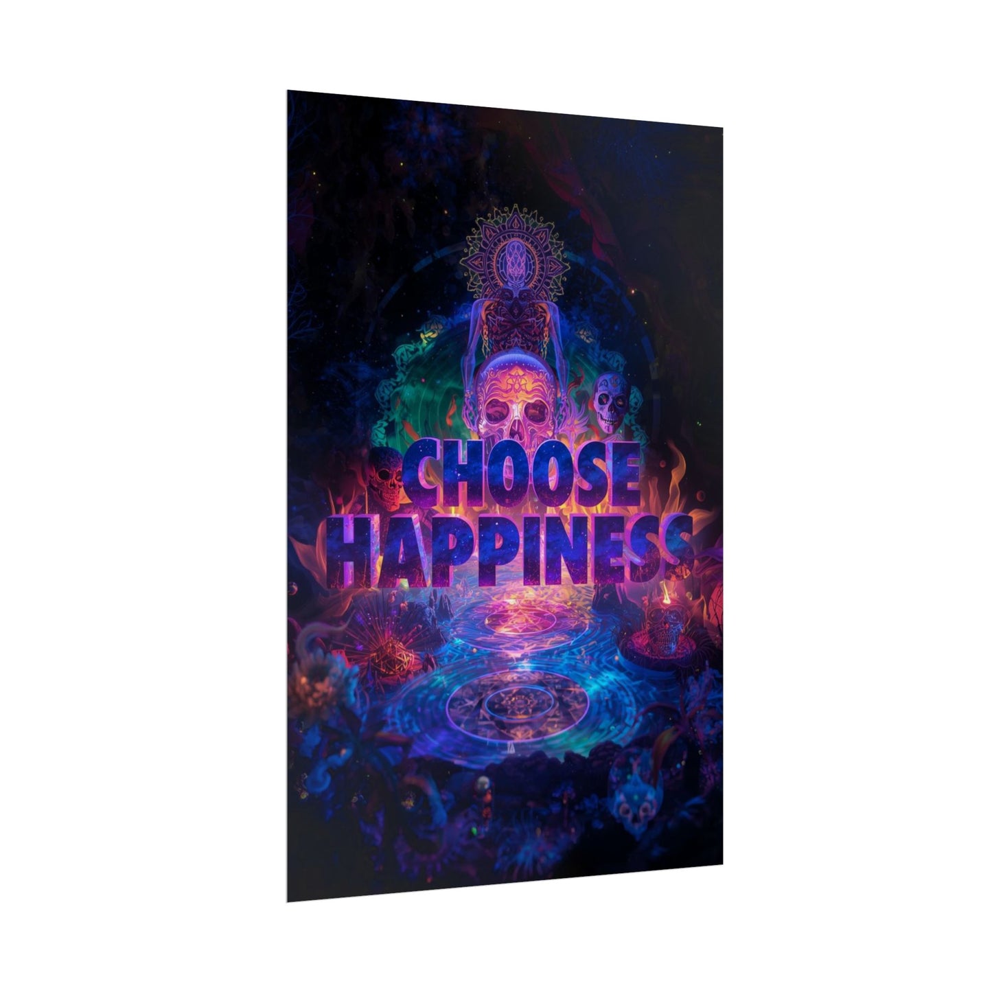 The LifeBox Motivational Poster, Choose Happiness Wall Art, Self Discipline & Mindset Decor, Personal Growth Inspirational Quote Print
