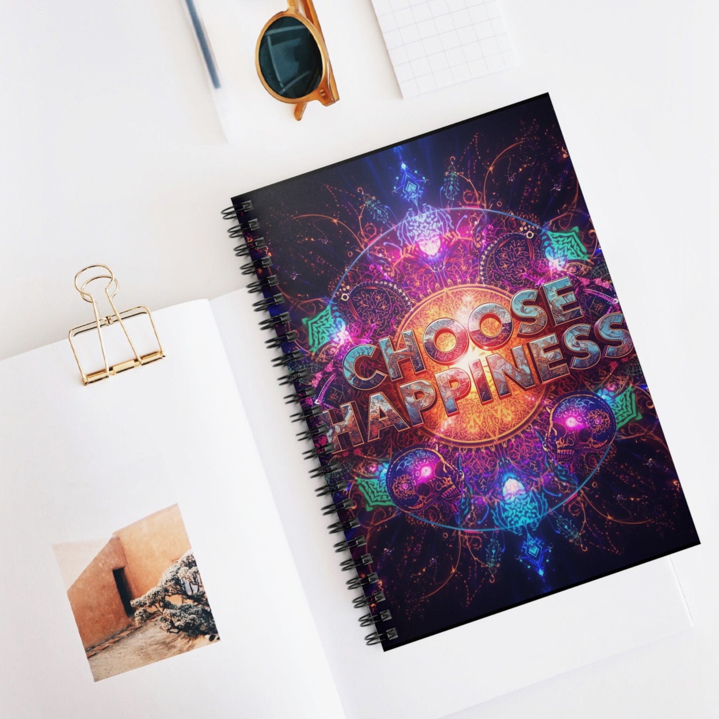 Choose Happiness Spiral Notebook Ruled Journal for Positivity & Daily Notes