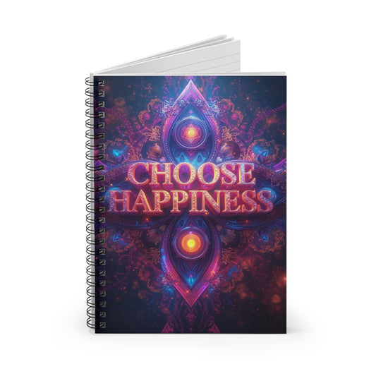 Choose Happiness Spiral Notebook Ruled Journal for Positivity & Daily Notes