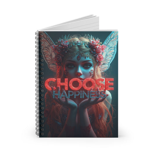 Choose Happiness Spiral Notebook Ruled Journal for Positivity & Daily Notes