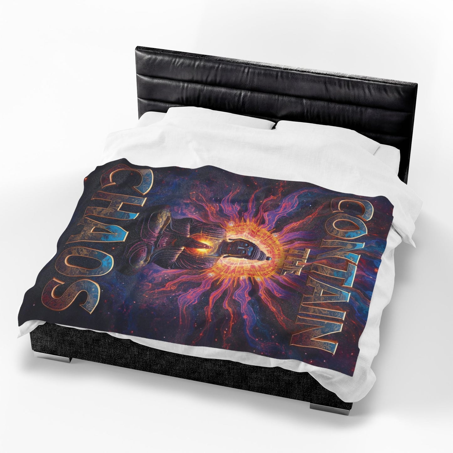 Contain the Chaos Velveteen Plush Blanket