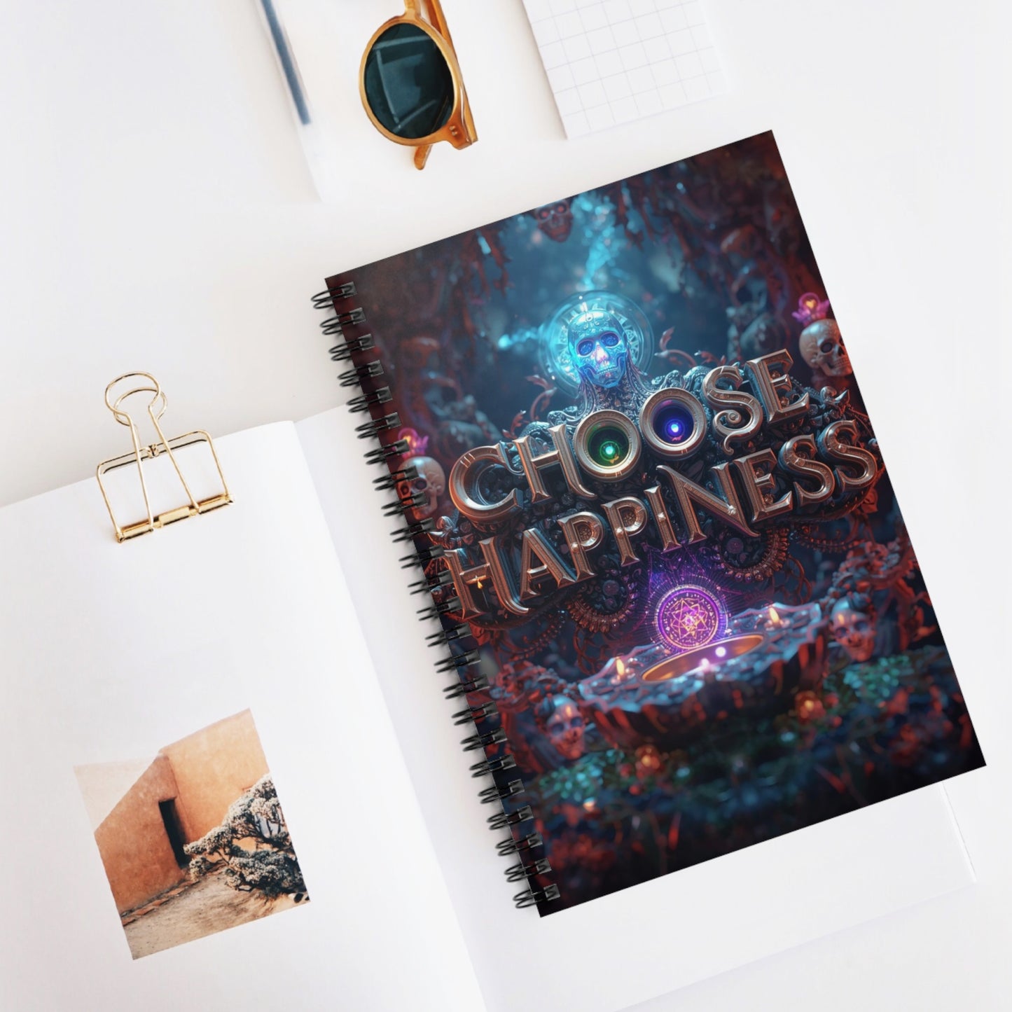 Choose Happiness Spiral Notebook Ruled Journal for Positivity & Daily Notes