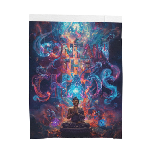 Contain the Chaos Velveteen Plush Blanket