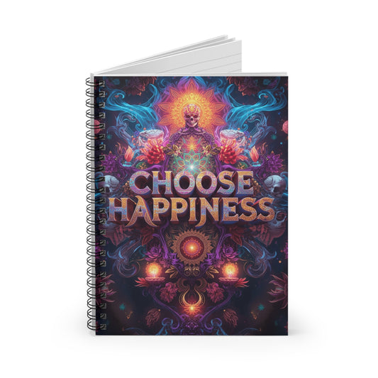 Choose Happiness Spiral Notebook Ruled Journal for Positivity & Daily Notes