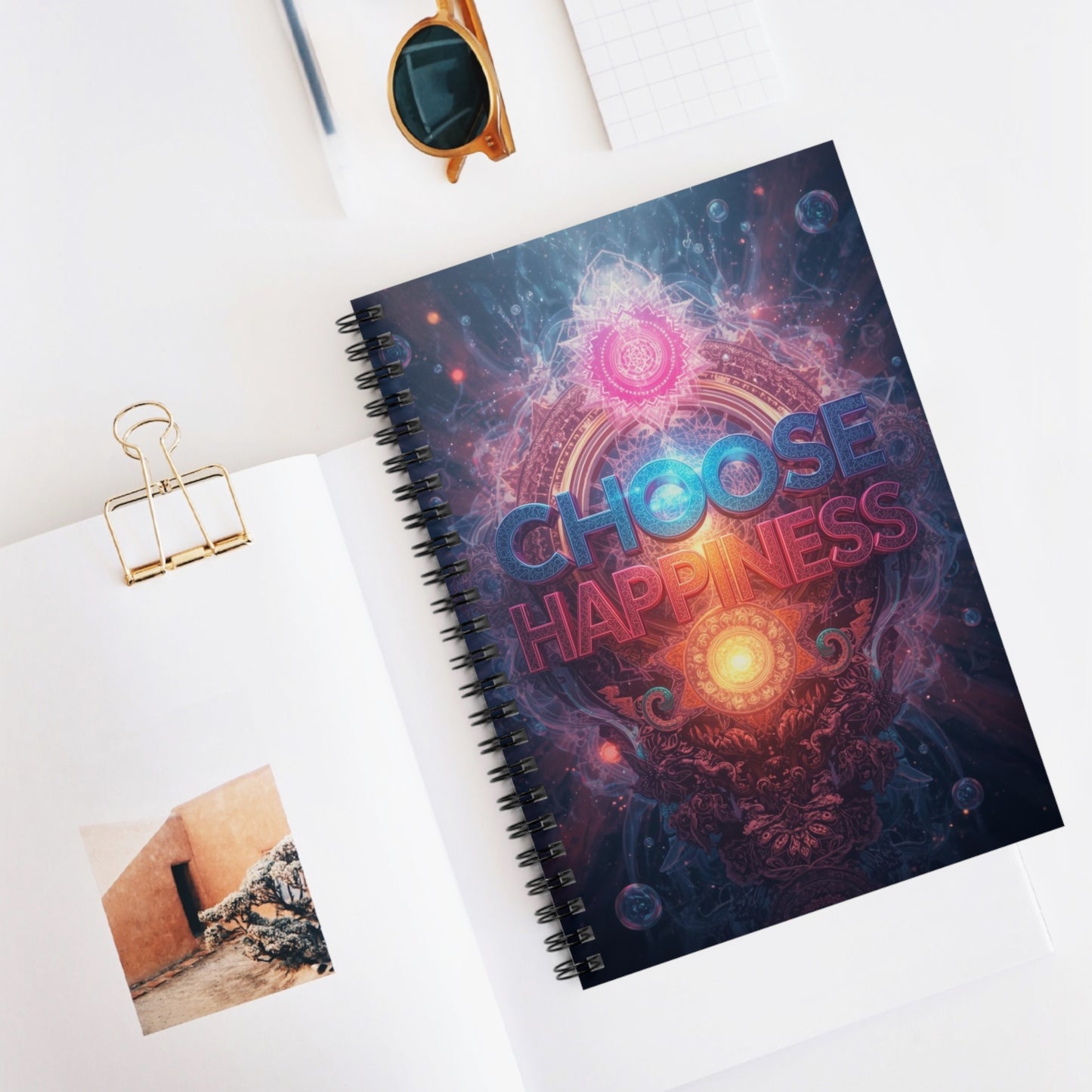 Choose Happiness Spiral Notebook Ruled Journal for Positivity & Daily Notes
