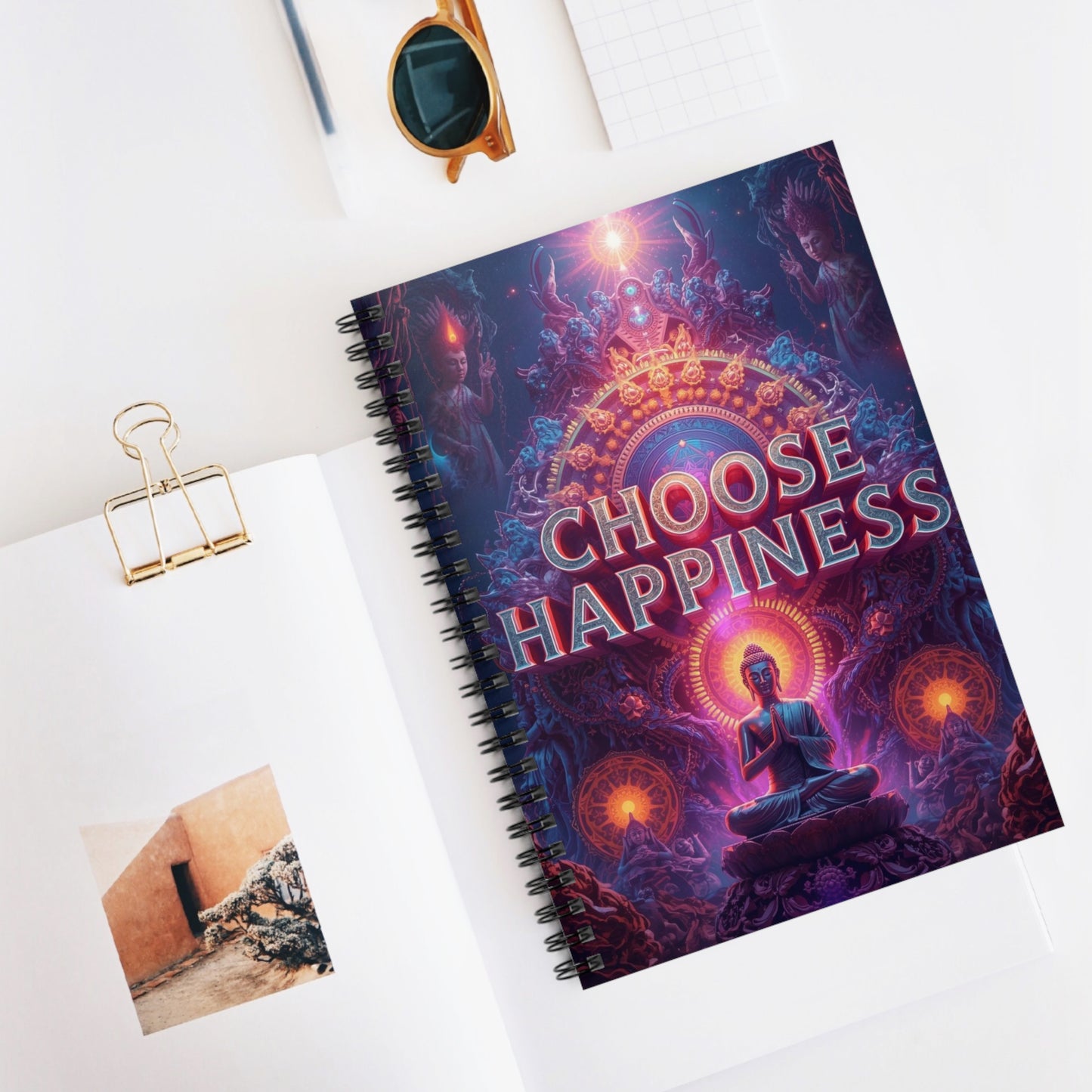 Choose Happiness Spiral Notebook Ruled Journal for Positivity & Daily Notes