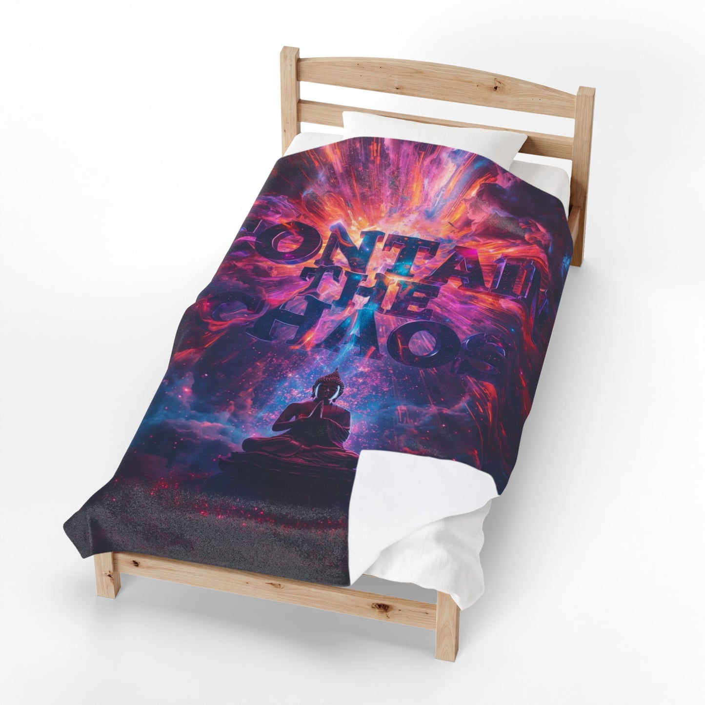 Contain the Chaos Velveteen Plush Blanket