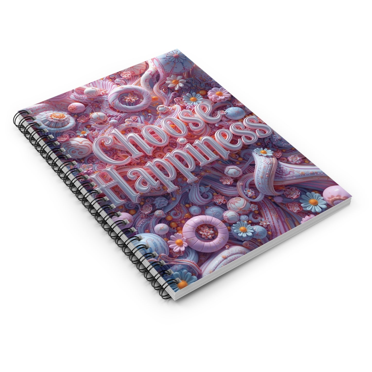 Choose Happiness Spiral Notebook Ruled Journal for Positivity & Daily Notes