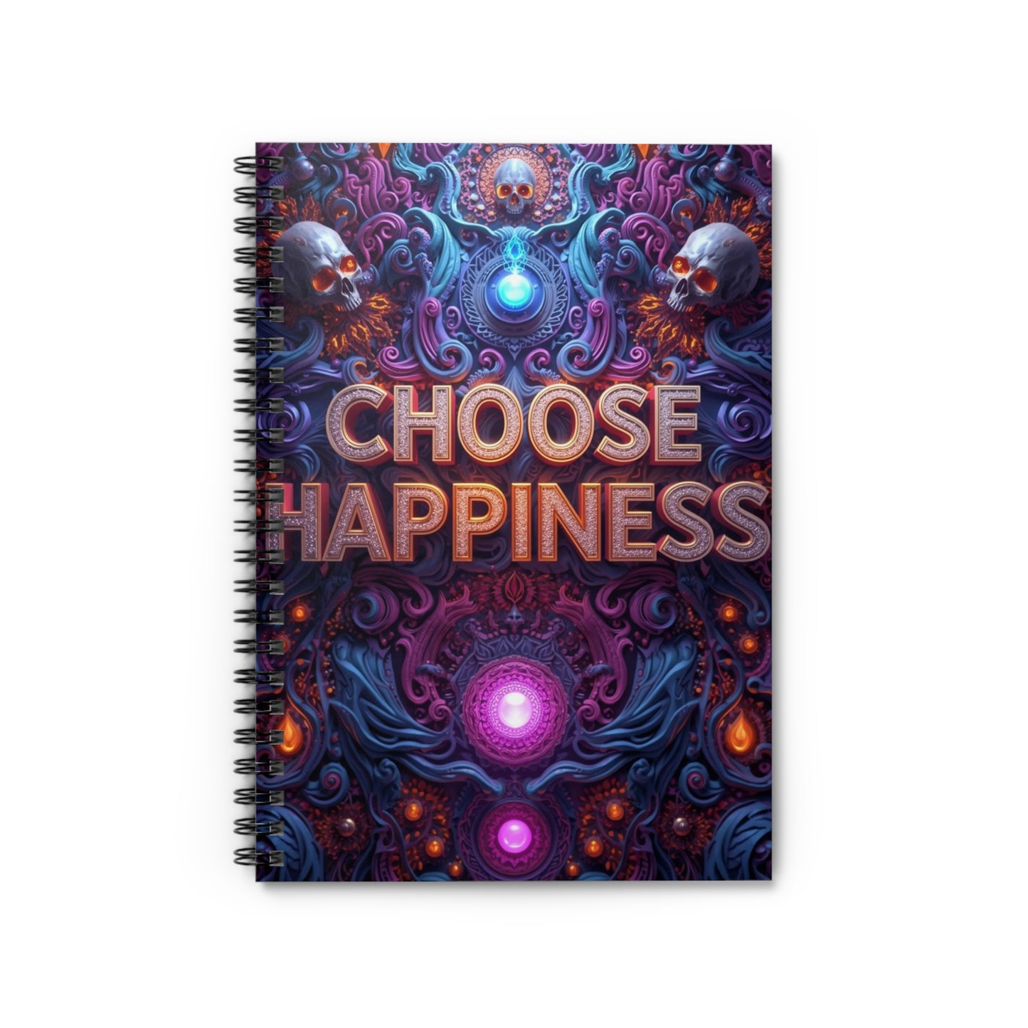 Choose Happiness Spiral Notebook Ruled Journal for Positivity & Daily Notes