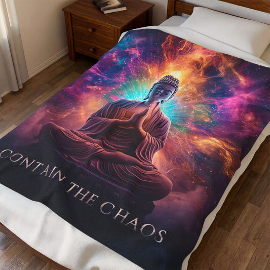Contain the Chaos Velveteen Plush Blanket