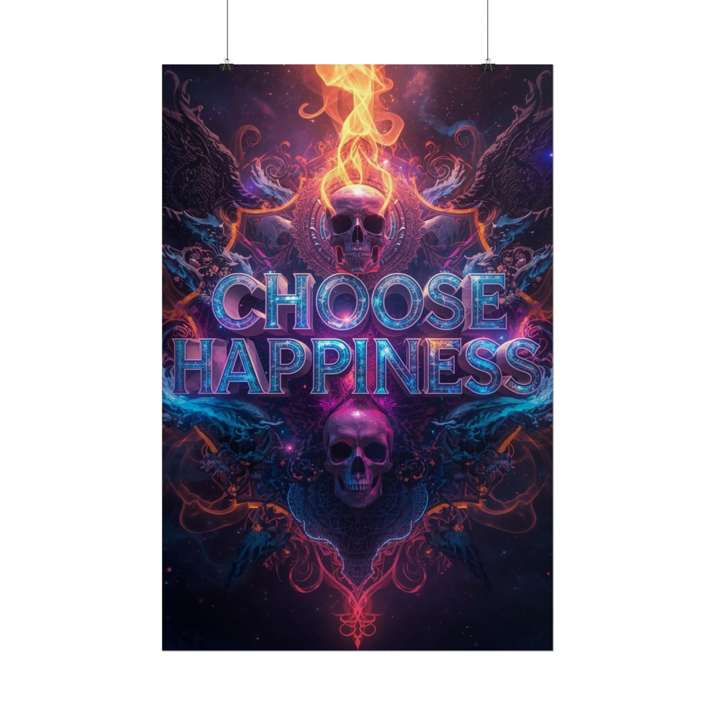 The LifeBox Motivational Poster, Choose Happiness Wall Art, Self Discipline & Mindset Decor, Personal Growth Inspirational Quote Print