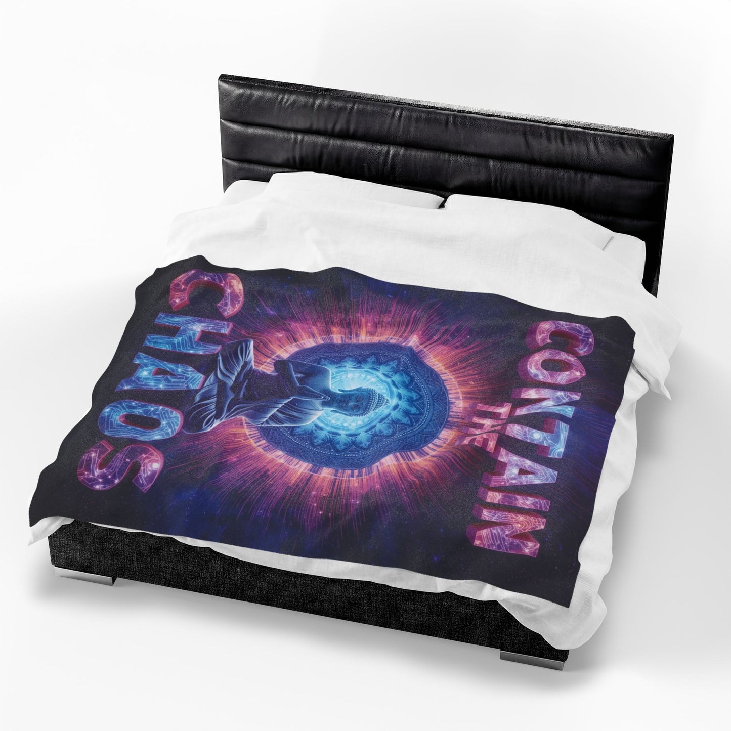 Contain the Chaos Velveteen Plush Blanket