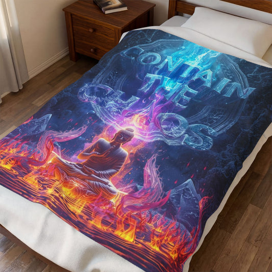 Contain The Chaos Velveteen Plush Blanket
