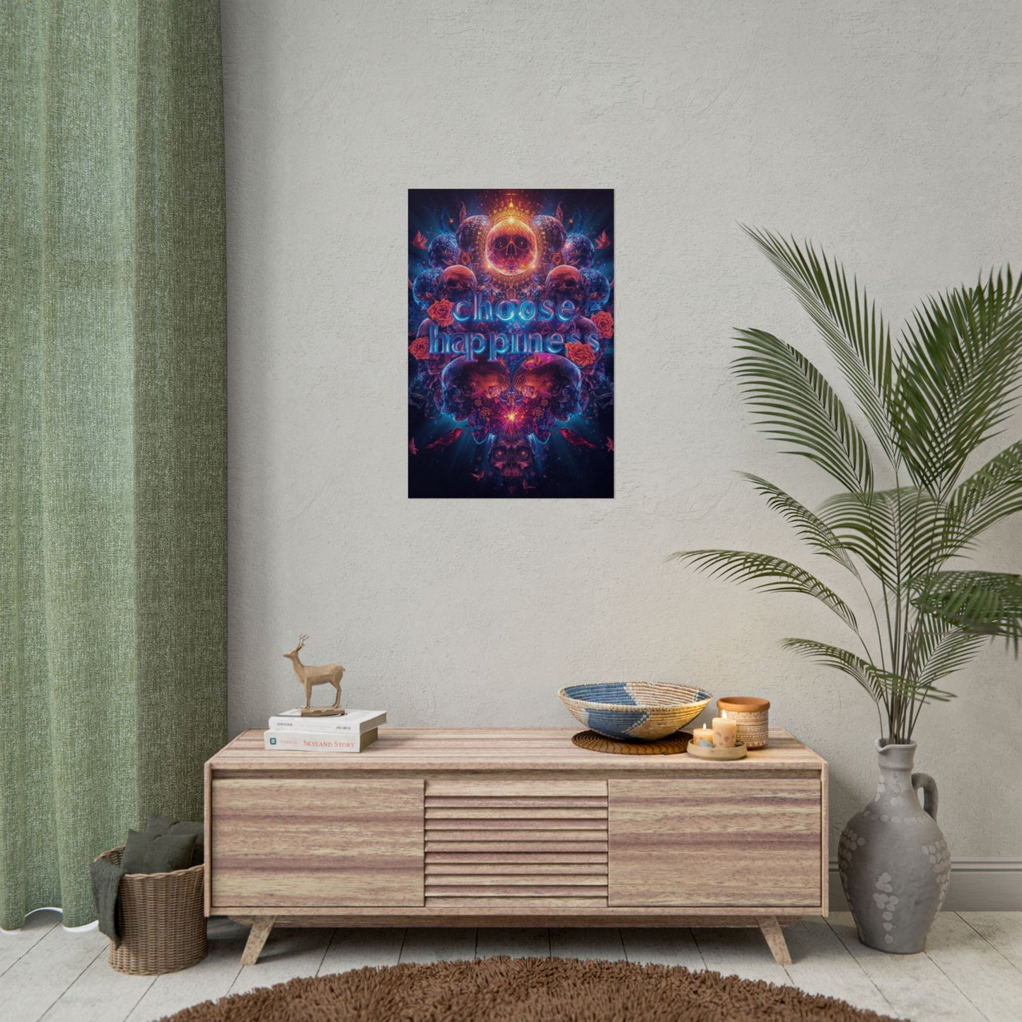 The LifeBox Motivational Poster, Choose Happiness Wall Art, Self Discipline & Mindset Decor, Personal Growth Inspirational Quote Print