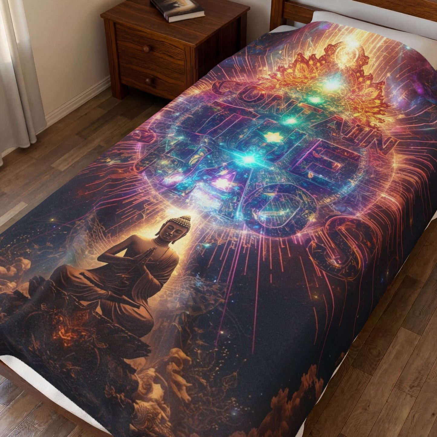 Velveteen Plush Blanket Contain the Chaos Throw