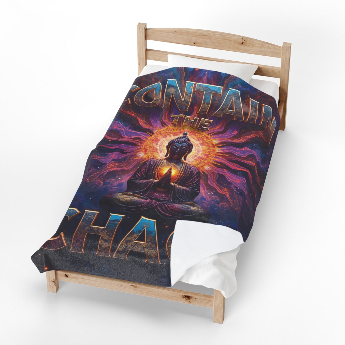 Contain the Chaos Velveteen Plush Blanket