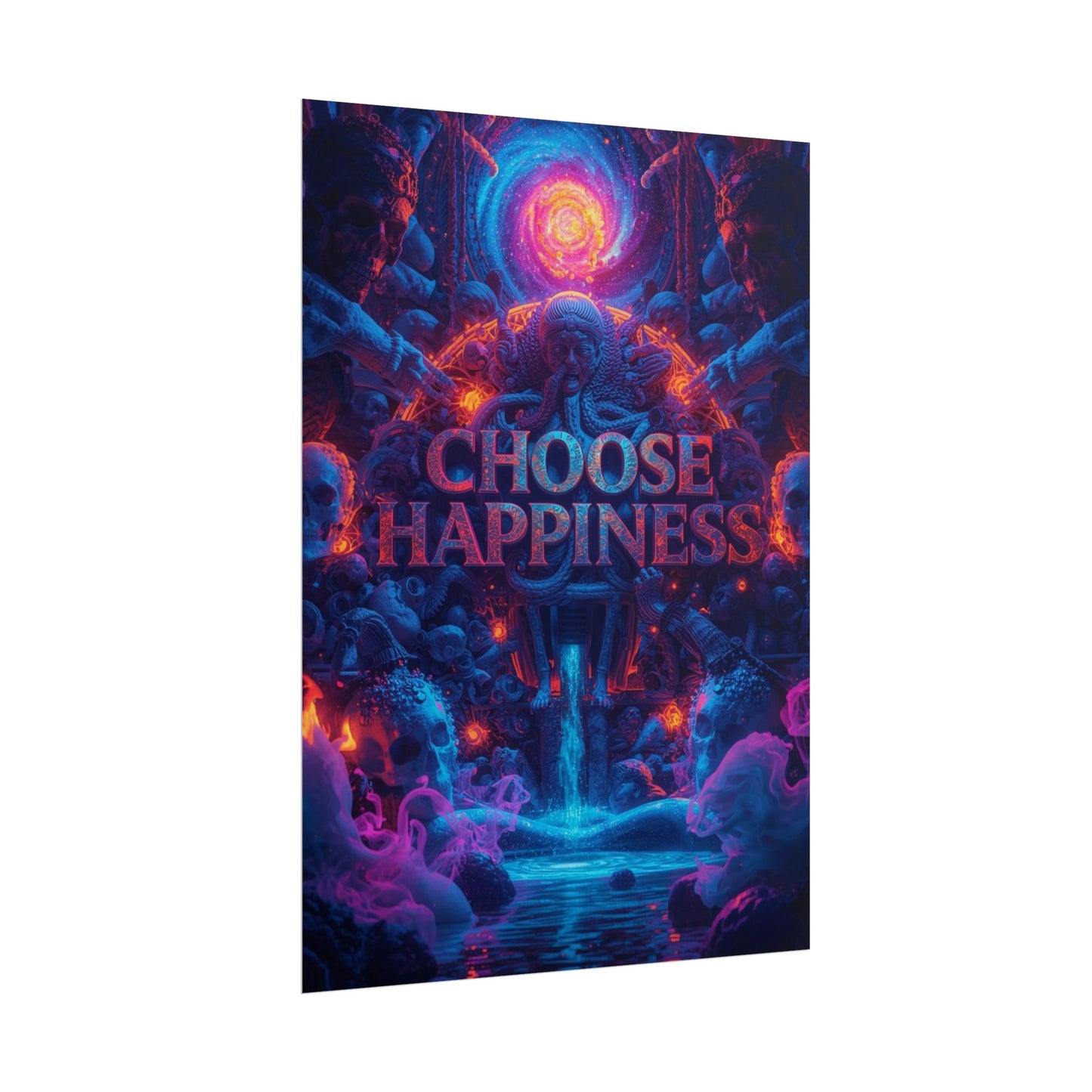The LifeBox Motivational Poster, Choose Happiness Wall Art, Self Discipline & Mindset Decor, Personal Growth Inspirational Quote Print
