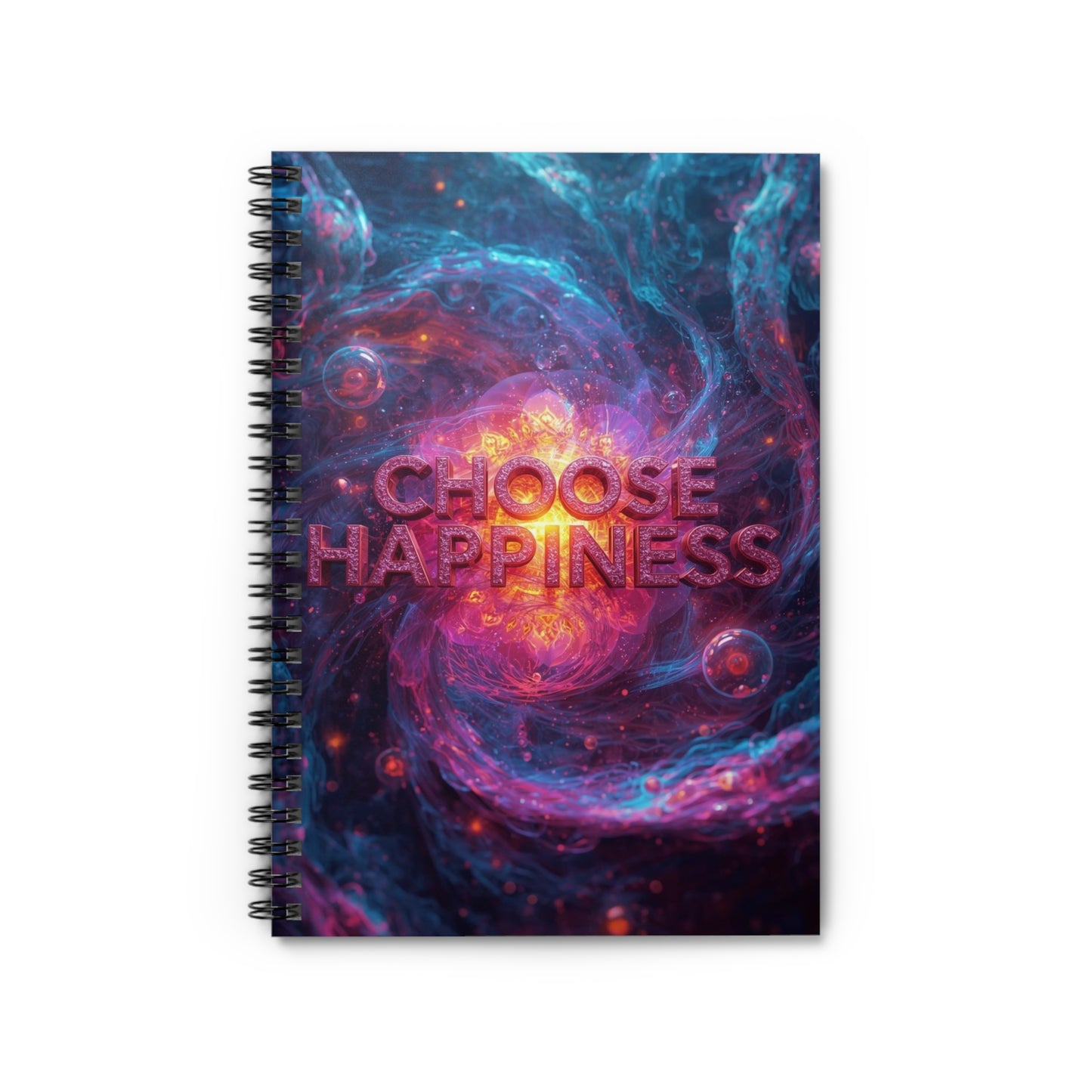 Choose Happiness Spiral Notebook Ruled Journal for Positivity & Daily Notes