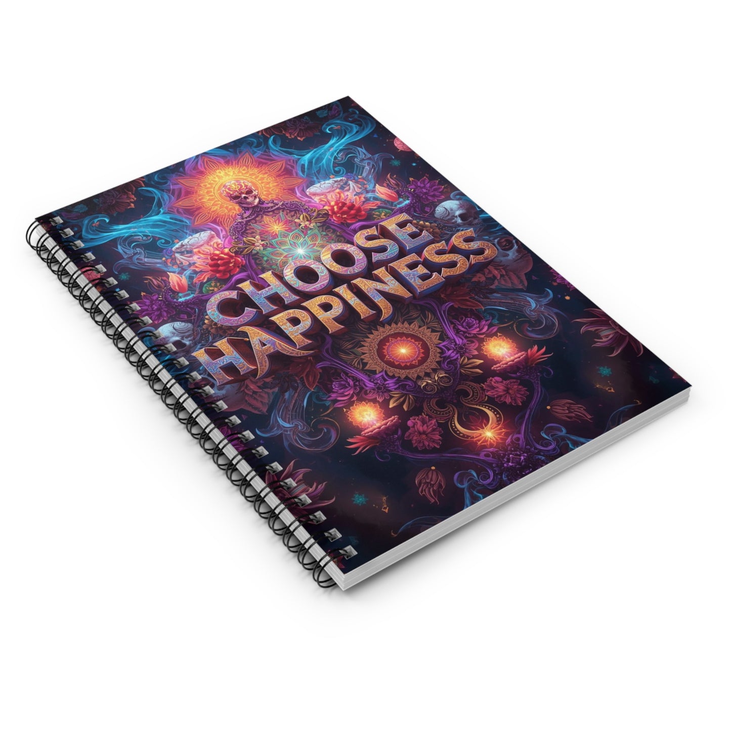 Choose Happiness Spiral Notebook Ruled Journal for Positivity & Daily Notes