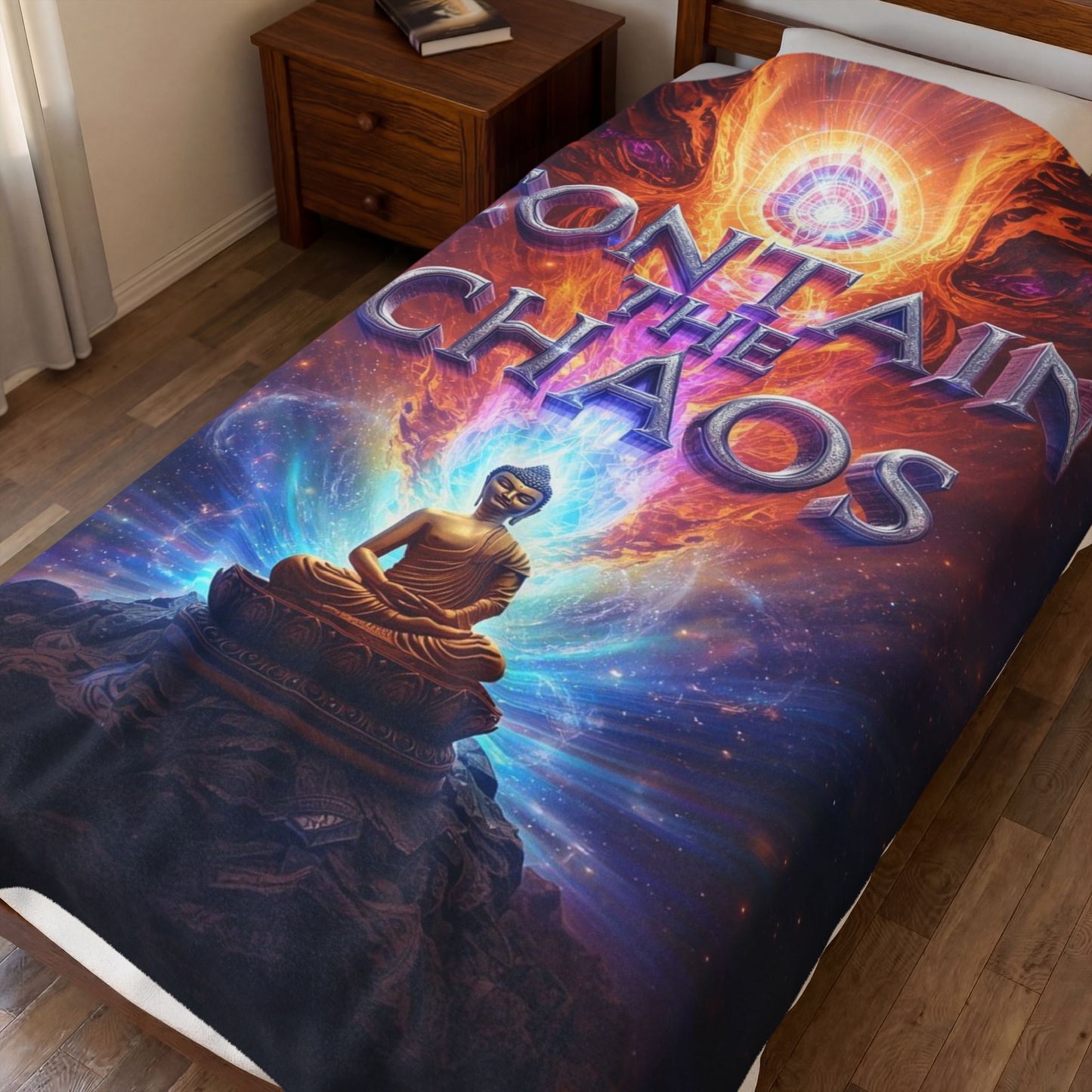 Contain the Chaos Velveteen Plush Blanket