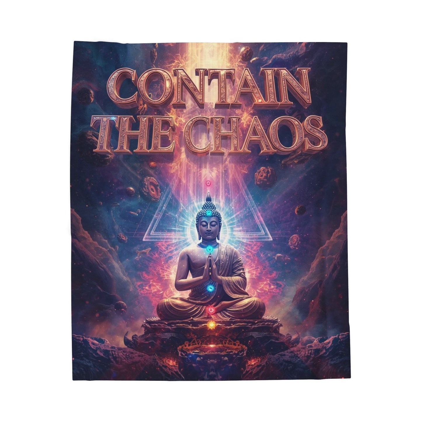 Contain the Chaos Velveteen Plush Blanket