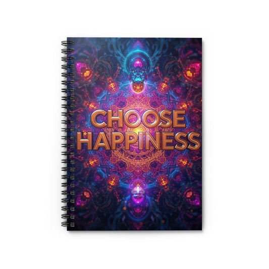 Choose Happiness Spiral Notebook  Ruled Journal for Positivity & Daily Notes