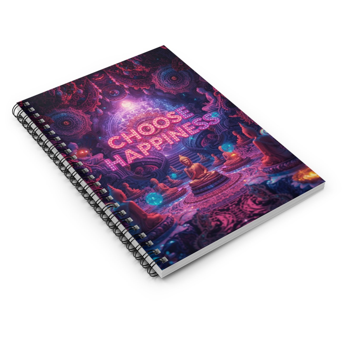 Choose Happiness Spiral Notebook  Ruled Journal for Positivity & Daily Notes