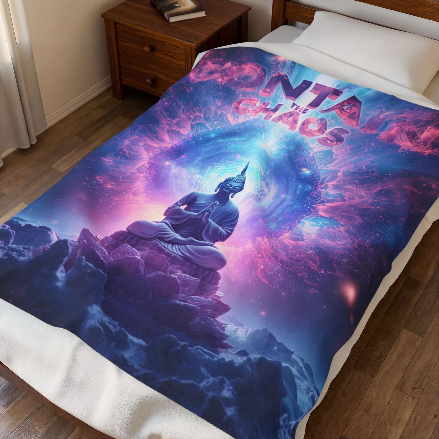 Contain the Chaos Velveteen Plush Blanket