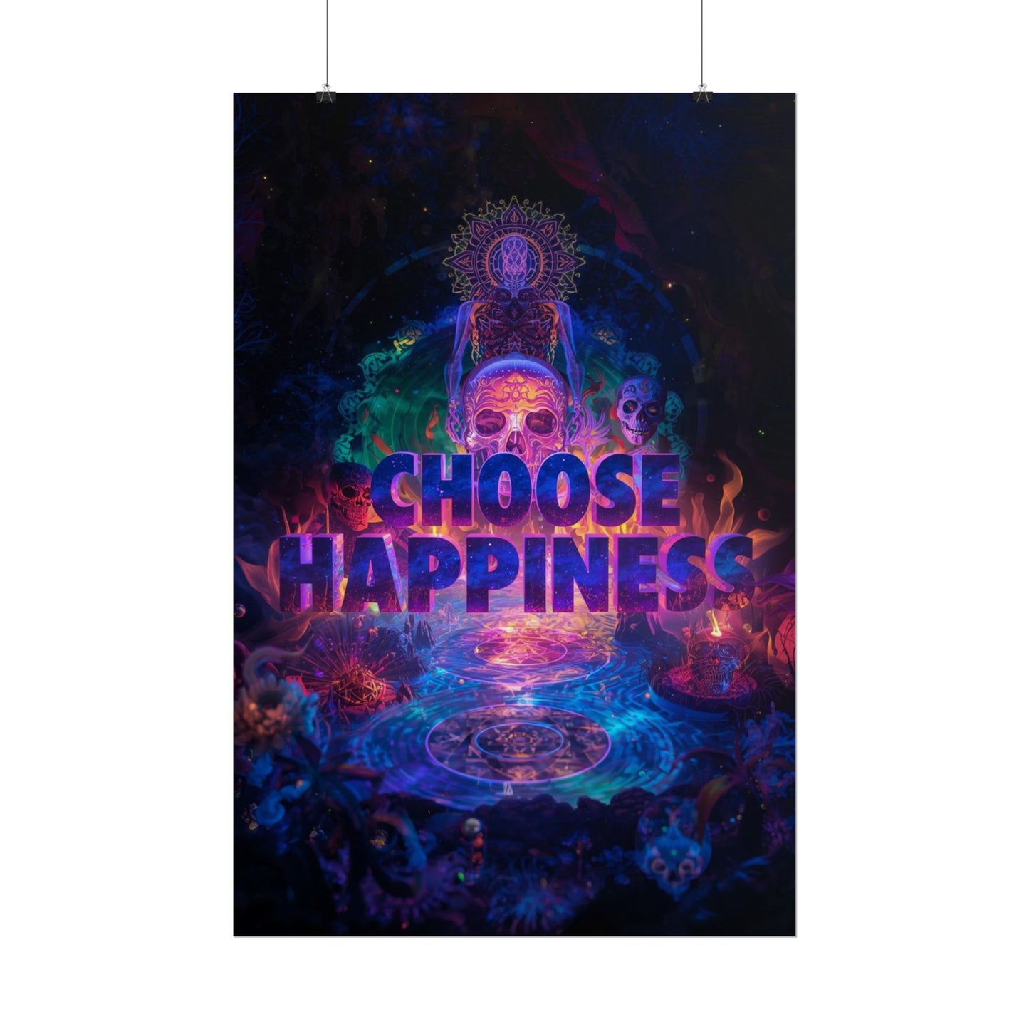 The LifeBox Motivational Poster, Choose Happiness Wall Art, Self Discipline & Mindset Decor, Personal Growth Inspirational Quote Print