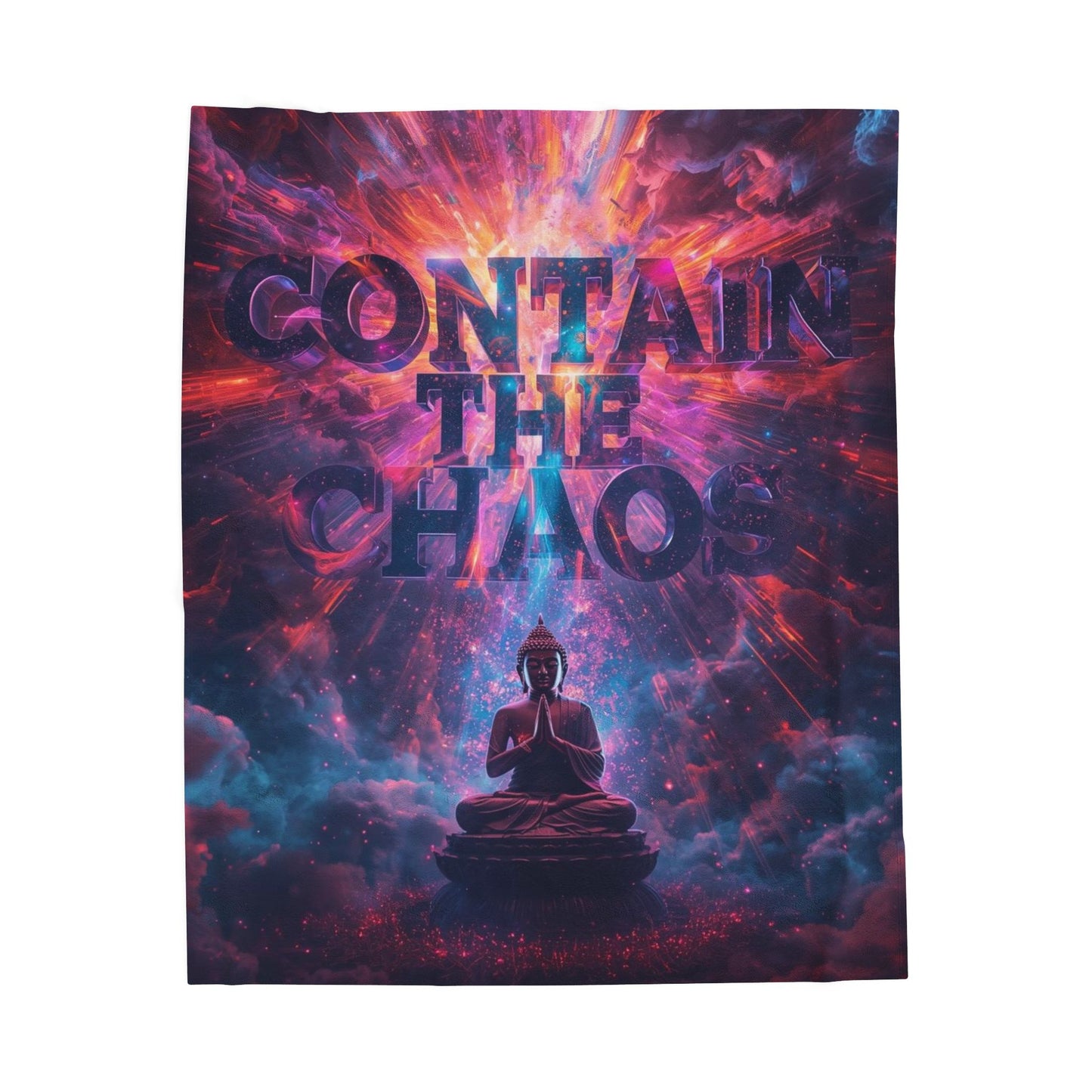 Contain the Chaos Velveteen Plush Blanket