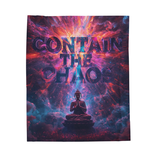 Contain the Chaos Velveteen Plush Blanket