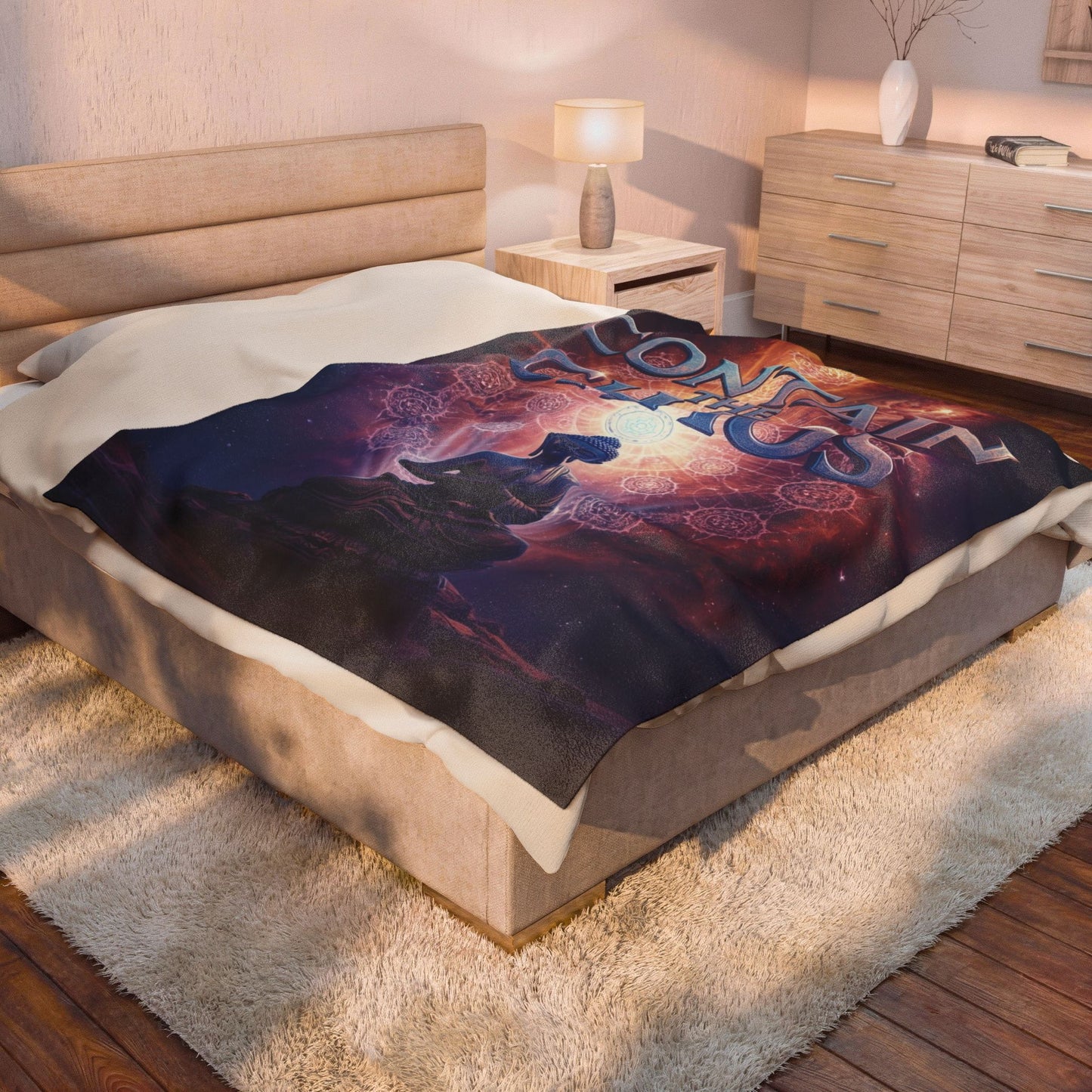 Contain the Chaos Velveteen Plush Blanket