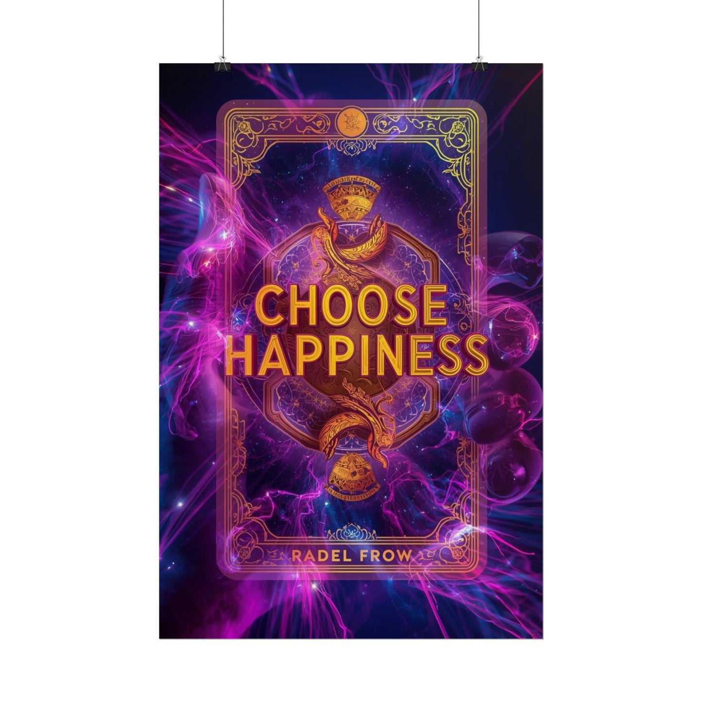 The LifeBox Motivational Poster, Choose Happiness Wall Art, Self Discipline & Mindset Decor, Personal Growth Inspirational Quote Print