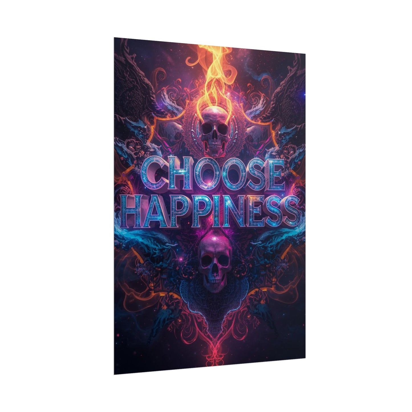 The LifeBox Motivational Poster, Choose Happiness Wall Art, Self Discipline & Mindset Decor, Personal Growth Inspirational Quote Print