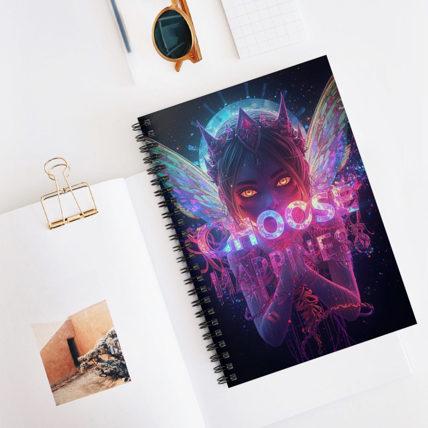 Choose Happiness Spiral Notebook Ruled Journal for Positivity & Daily Notes