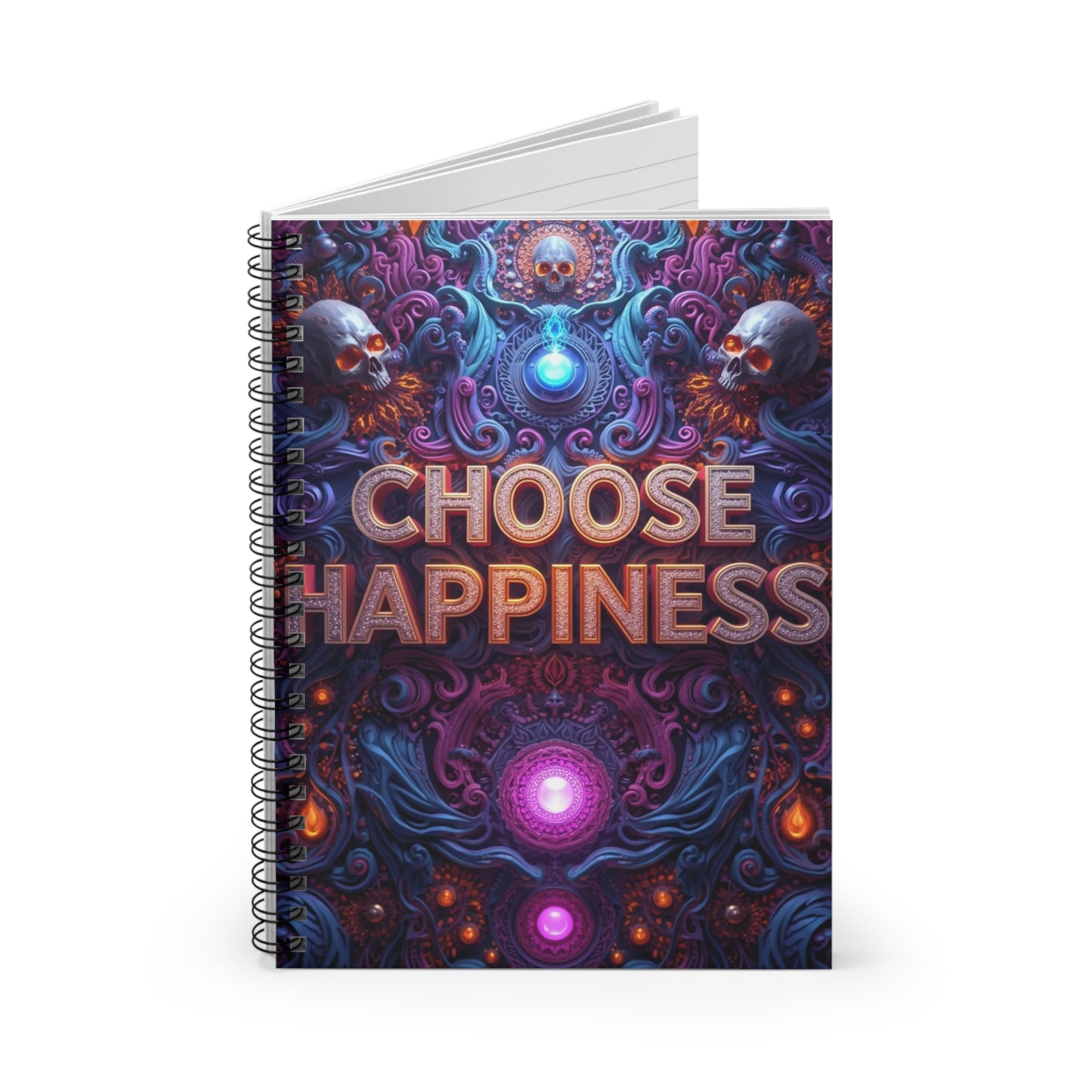 Choose Happiness Spiral Notebook Ruled Journal for Positivity & Daily Notes