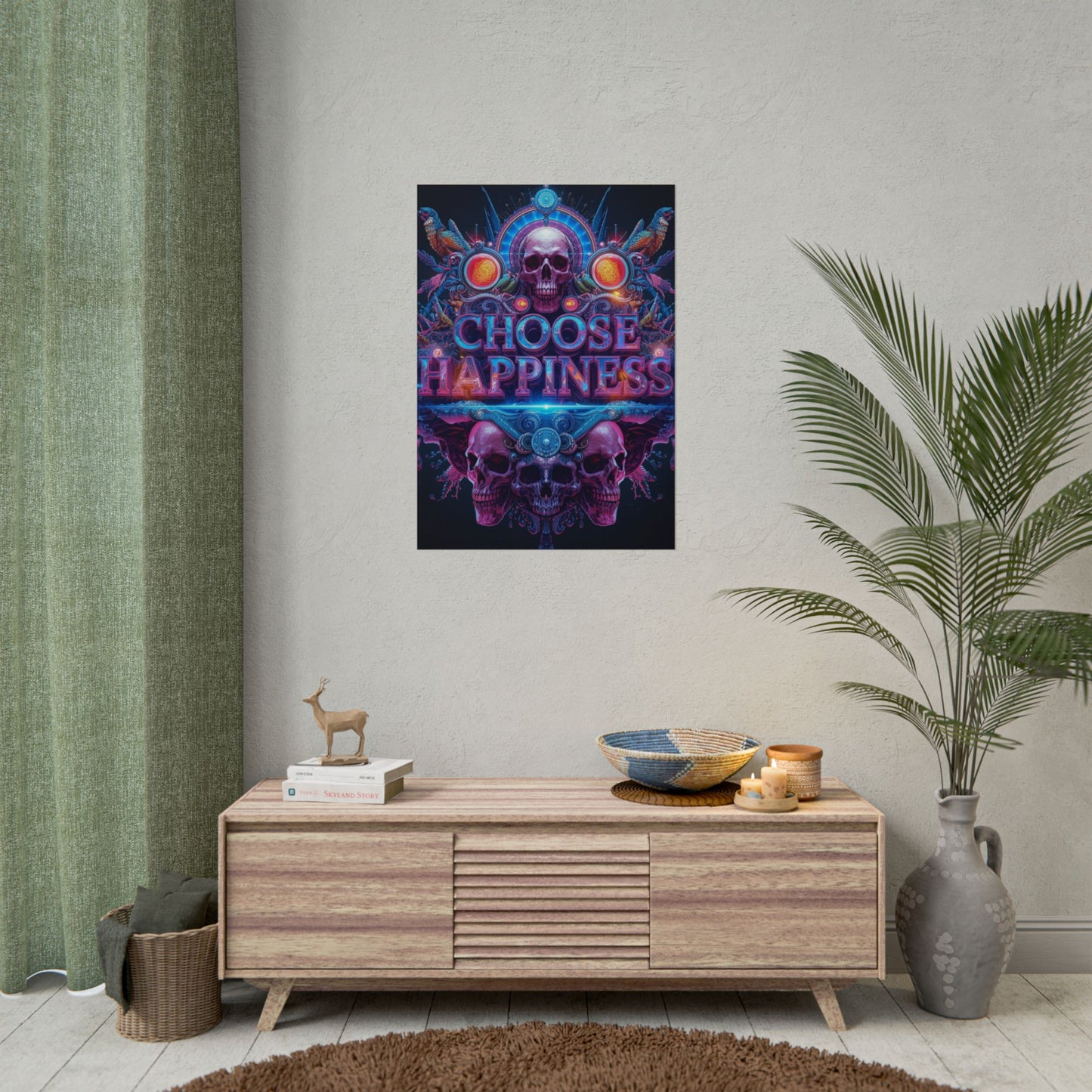 The LifeBox Motivational Poster, Choose Happiness Wall Art, Self Discipline & Mindset Decor, Personal Growth Inspirational Quote Print