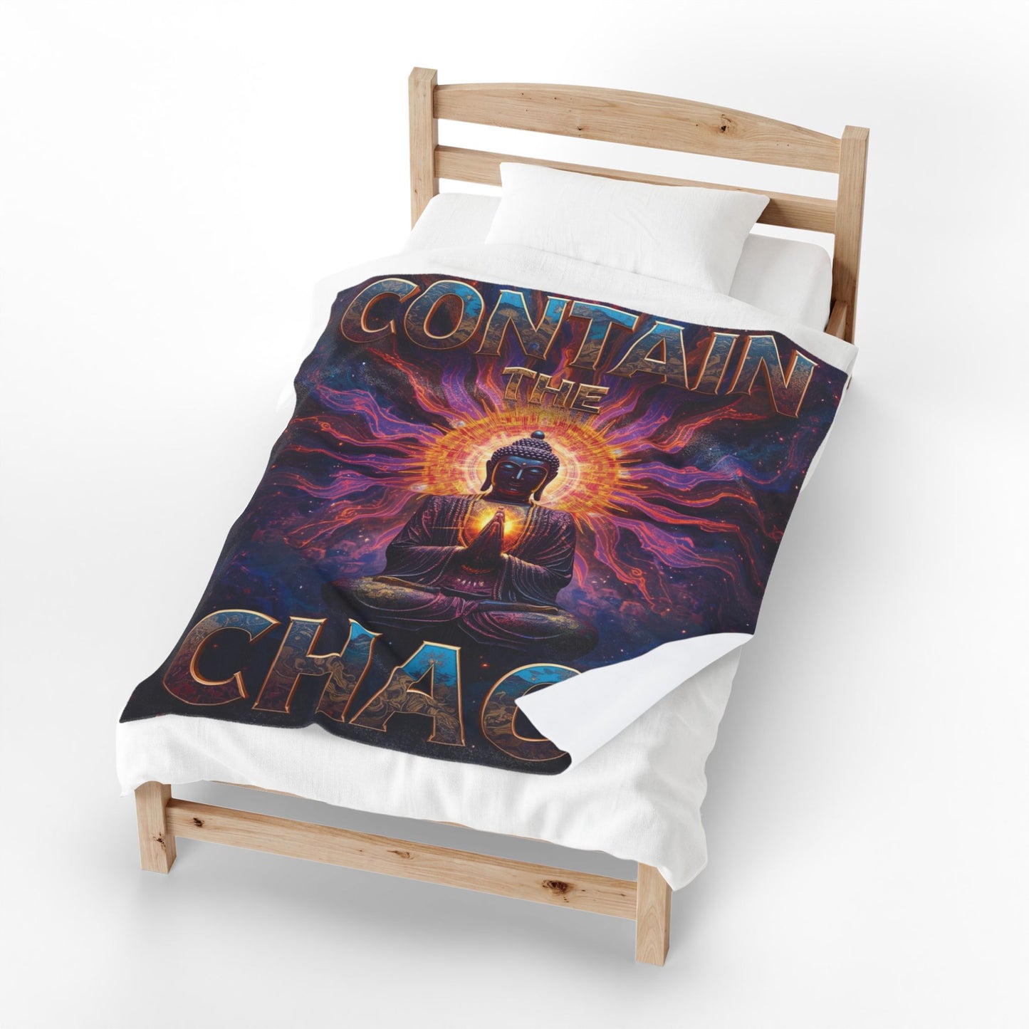 Contain the Chaos Velveteen Plush Blanket