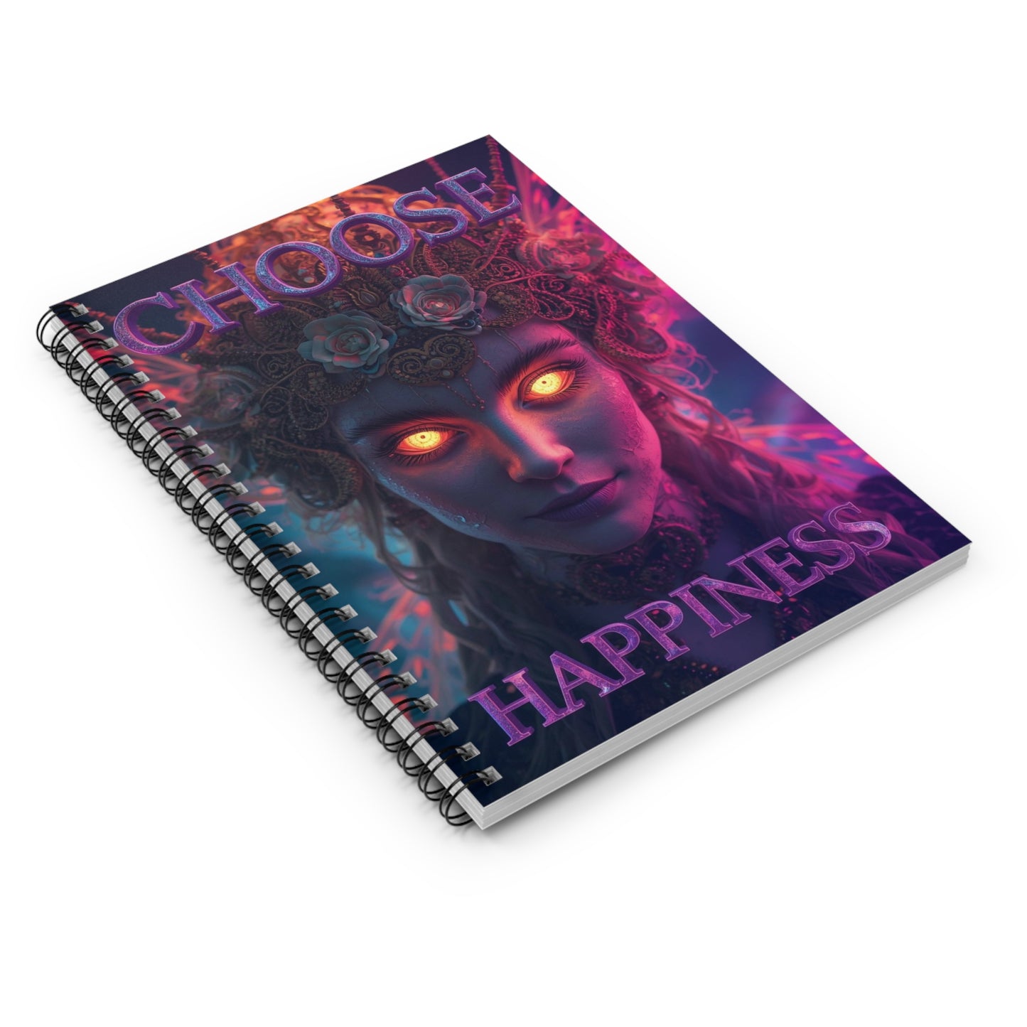 Choose Happiness Spiral Notebook Ruled Journal for Positivity & Daily Notes
