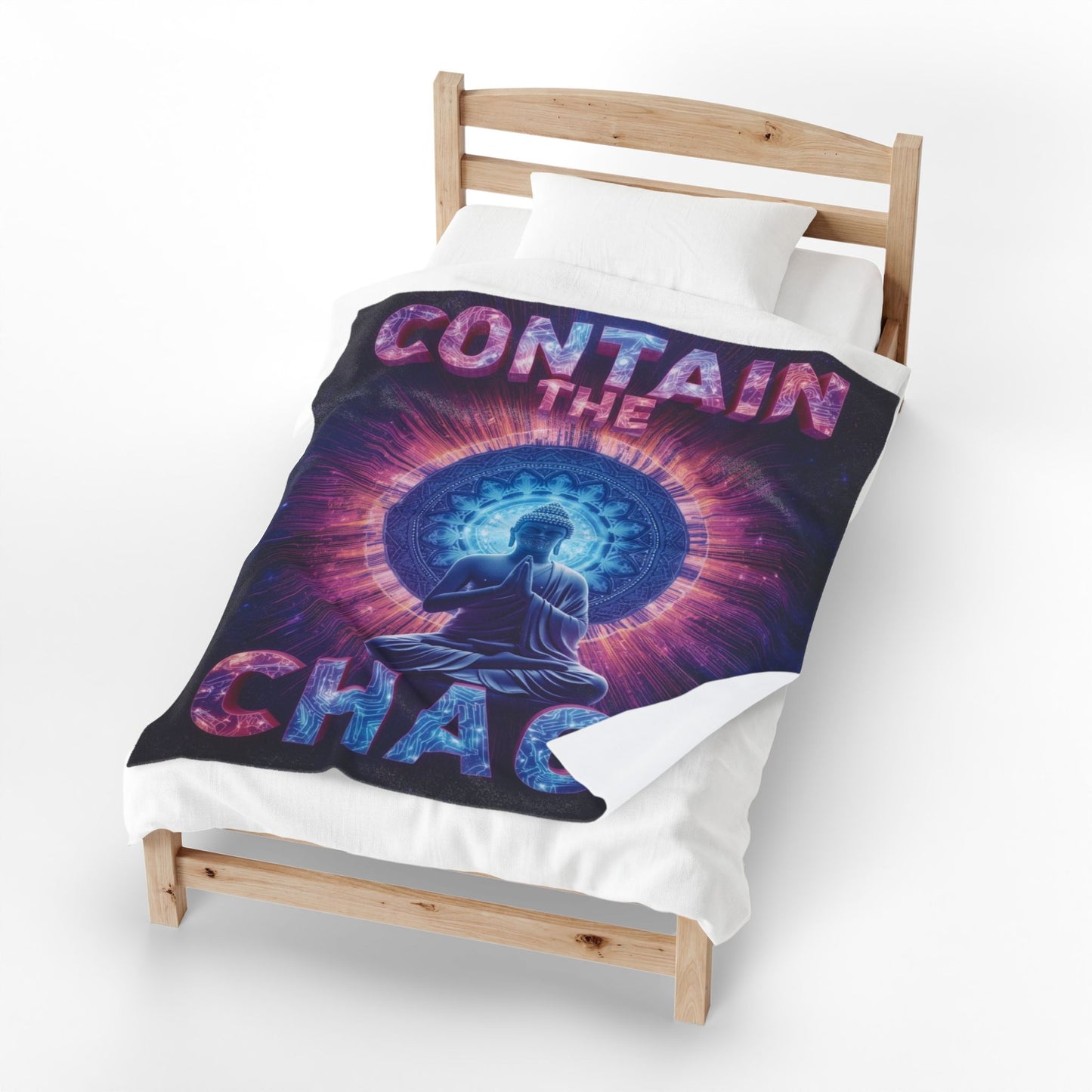 Contain the Chaos Velveteen Plush Blanket