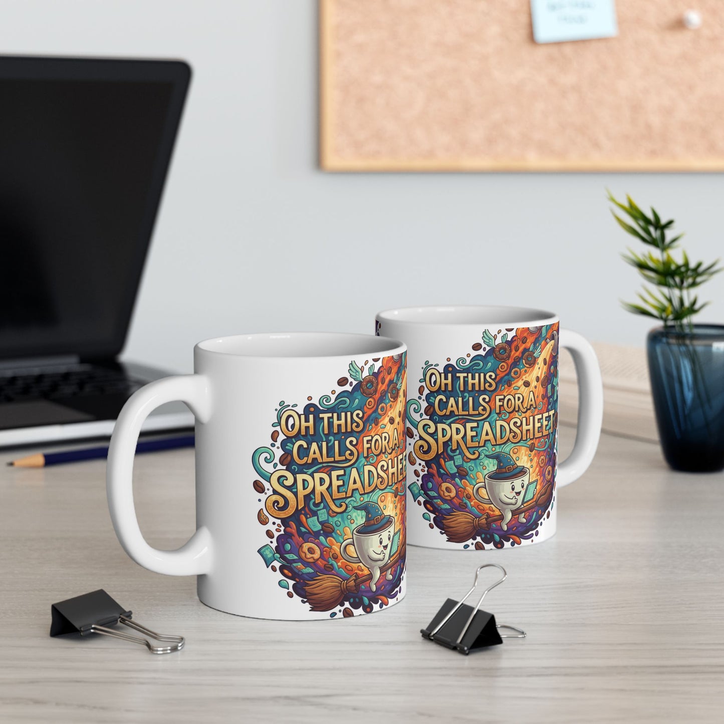 Oh This Calls for a Spree Ceramic Mug — Colorful Shopping & Treats Coffee Cup
