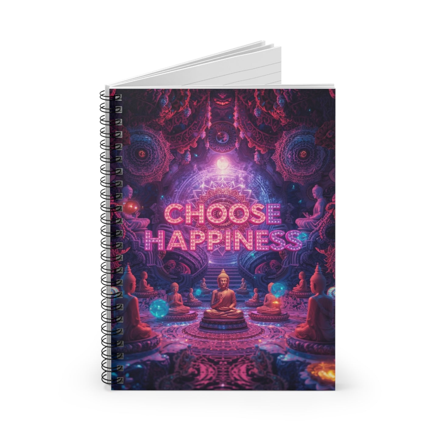 Choose Happiness Spiral Notebook  Ruled Journal for Positivity & Daily Notes