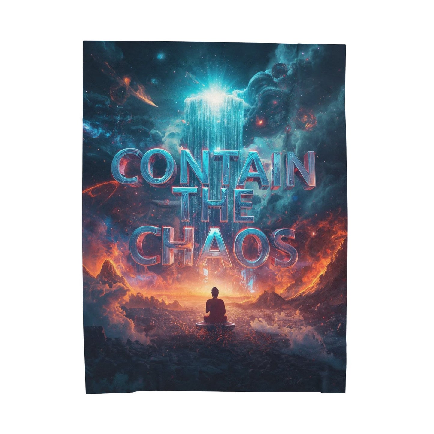 Contain the Chaos Velveteen Plush Blanket